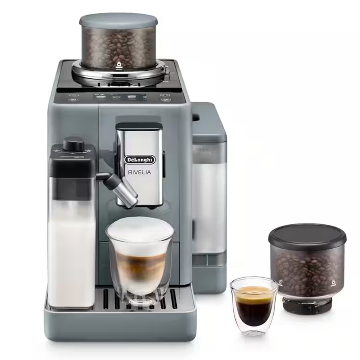 Cafetera Delonghi Rivelia Super Automática Full Touch - GRIS 