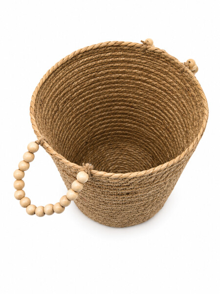 CESTO DE YUTE BEIGE