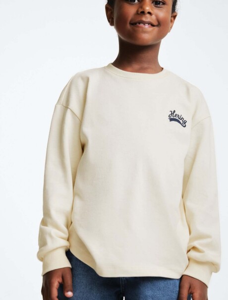 BUZO INFANTIL CON ESTAMPA - VERDE BLANCO