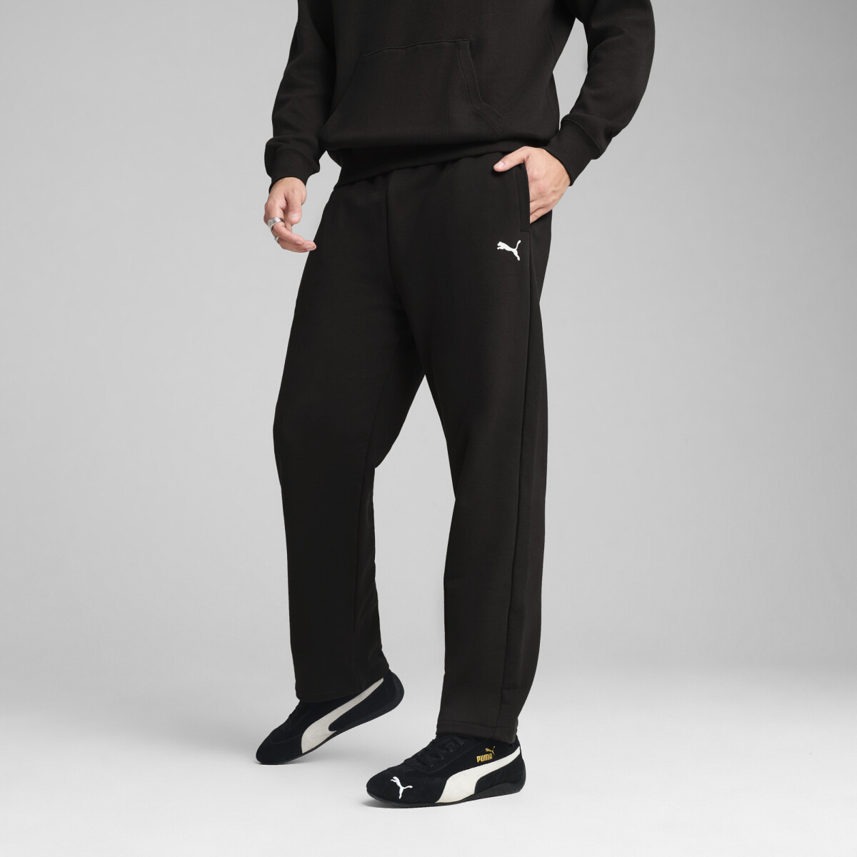 WARDROBE ESS Relax.Sweatpants TR Open 62965101 - Negro 