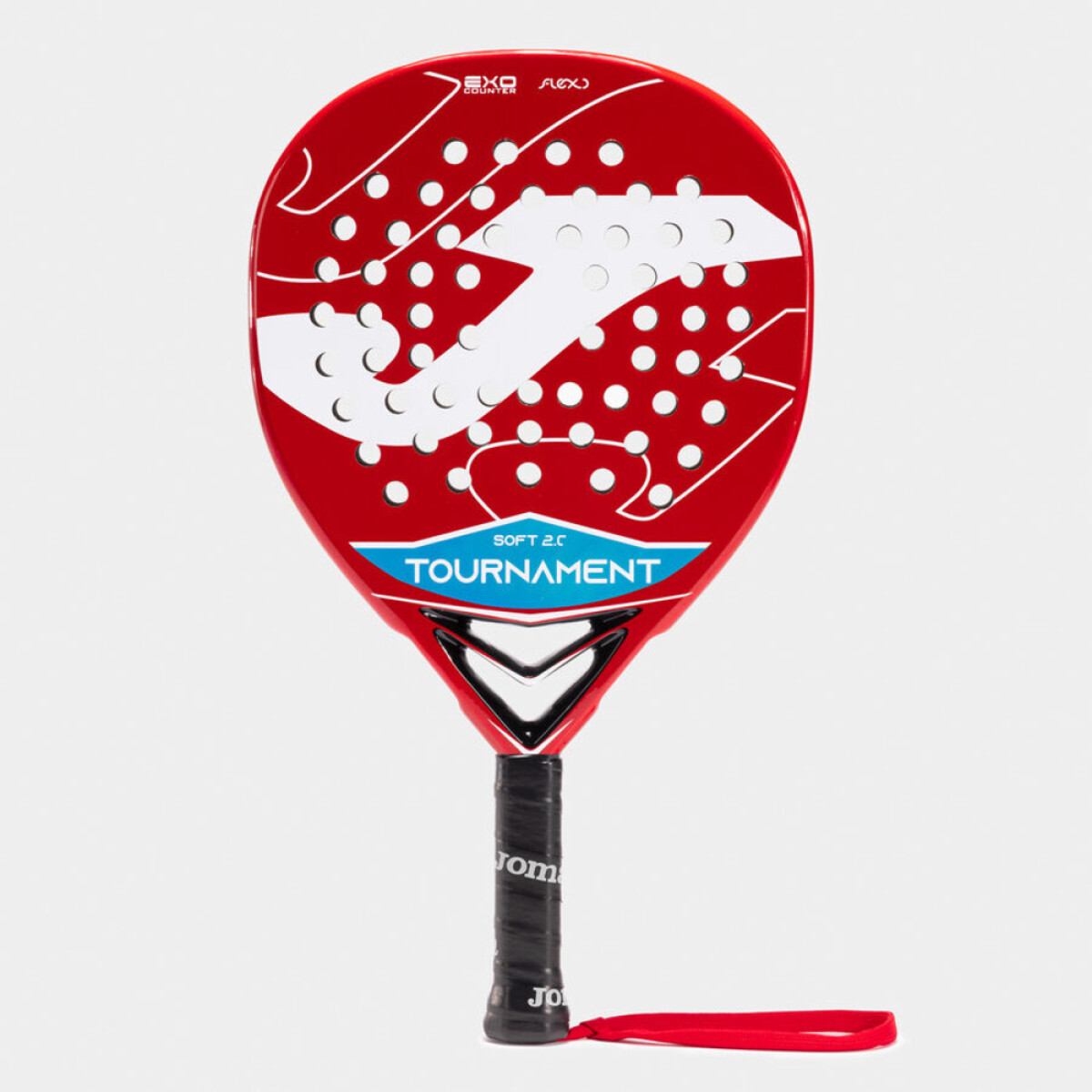 PALA DE PÁDEL TOURNAMENT SOFT ROJO BLANCO - ROJO-BLANCO 