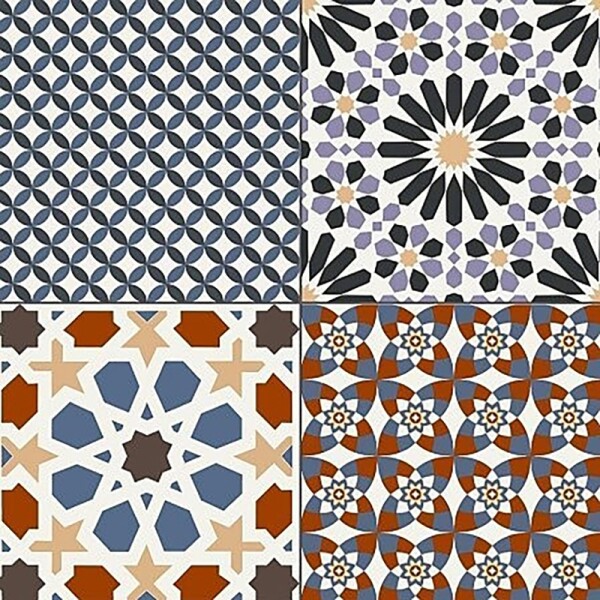 PORCELANATO DECORADO MARRAKECH COLOUR "A" 44.2X44.2 CM Porcelanato Decorado Marrakech Colour "a" 44.2x44.2 Cm