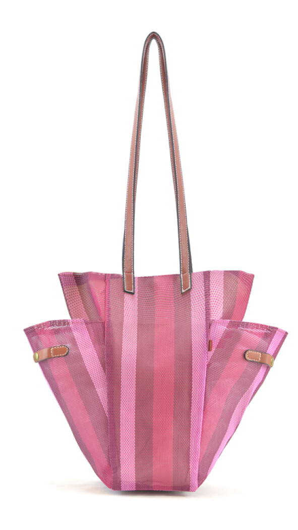 BOLSA MATERA AFRODITA FUCSIA TANNAT Y GUINDA