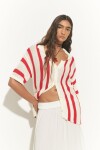 Camisa tejida rojo