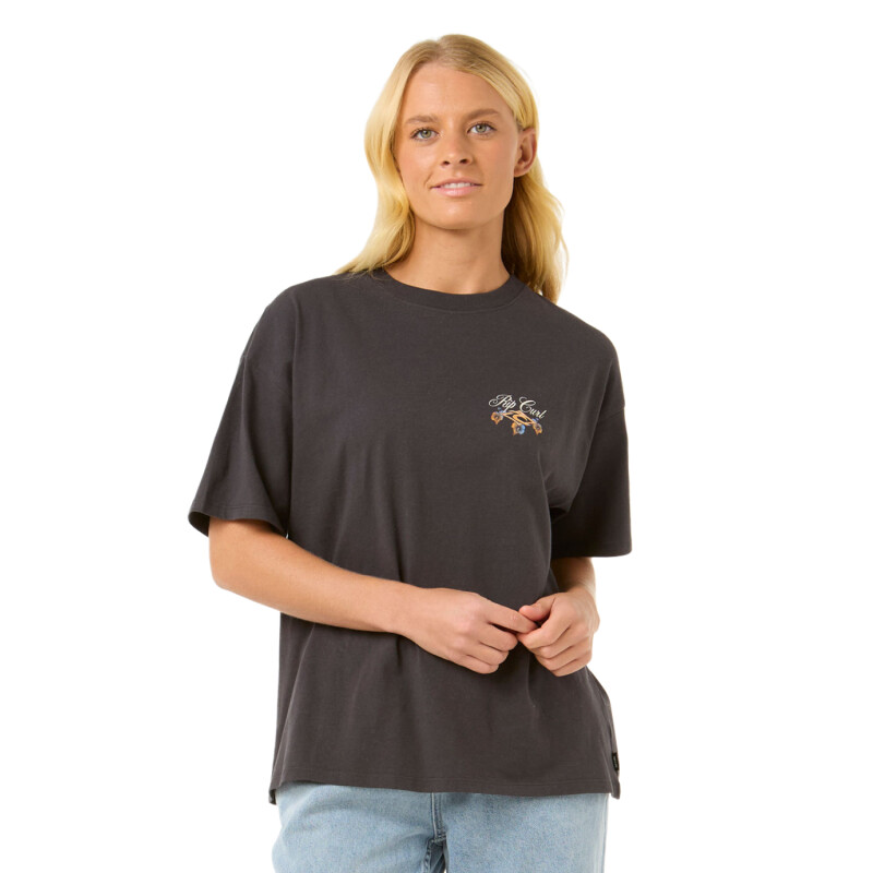 Remera Rip Curl Hibiscus Diamond Heritage - Negro Remera Rip Curl Hibiscus Diamond Heritage - Negro