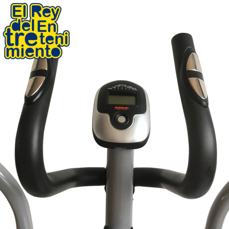 Bicicleta Elíptica Athletic 290e Magnética C/ Monitor Gris