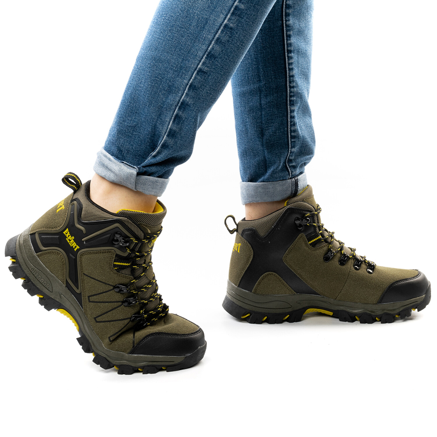 Calzado Botas Tácticas Outdoor Trekking Para Hombre - Verde — El