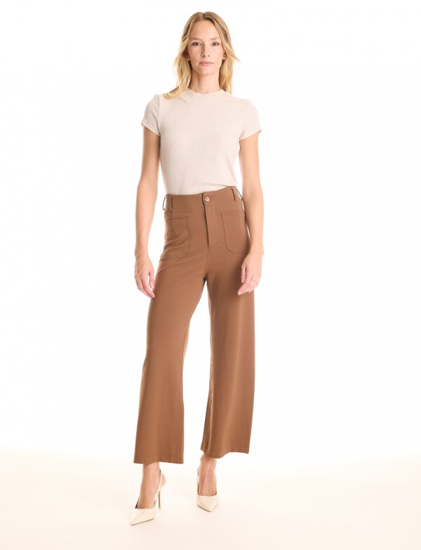 Pantalon Wide Leg MARRON
