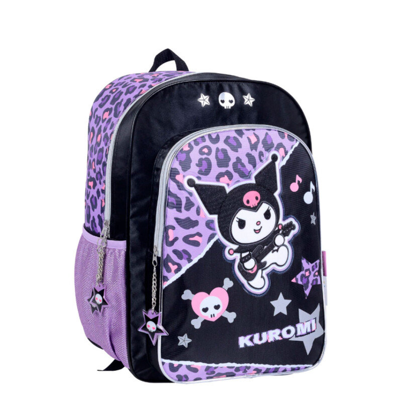 Mochila Disney Kuromi Rock 16 Pulgadas Negro - Violeta