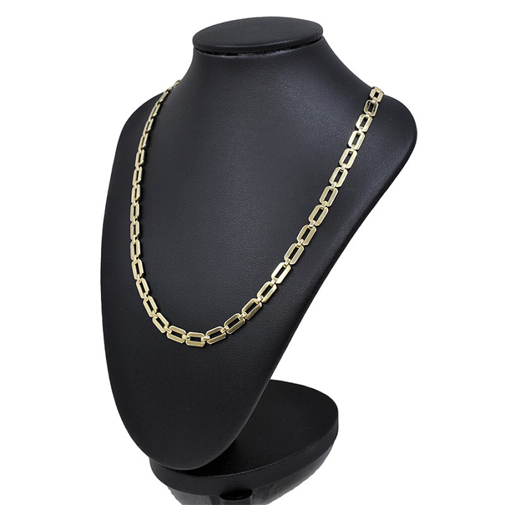 Gargantilla oro 18k eslabon forcet chato Gargantilla oro 18k eslabon forcet chato