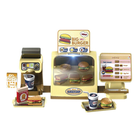 Kit Restaurante Comida Rápida Música y Luz