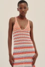 STRIPED KNIT DRESS Cadaques Bubblegum