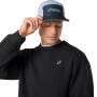 Polera Training Asics Track Club Heritage Crew-Neck Top C Un Performance Black