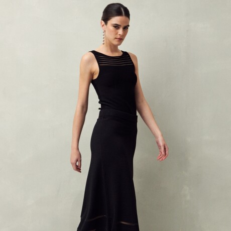 FALDA ORIA Negro