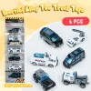 Set 6 Camioncitos De Policia De Juguete - Pull Back Set 6 Camioncitos De Policia De Juguete - Pull Back