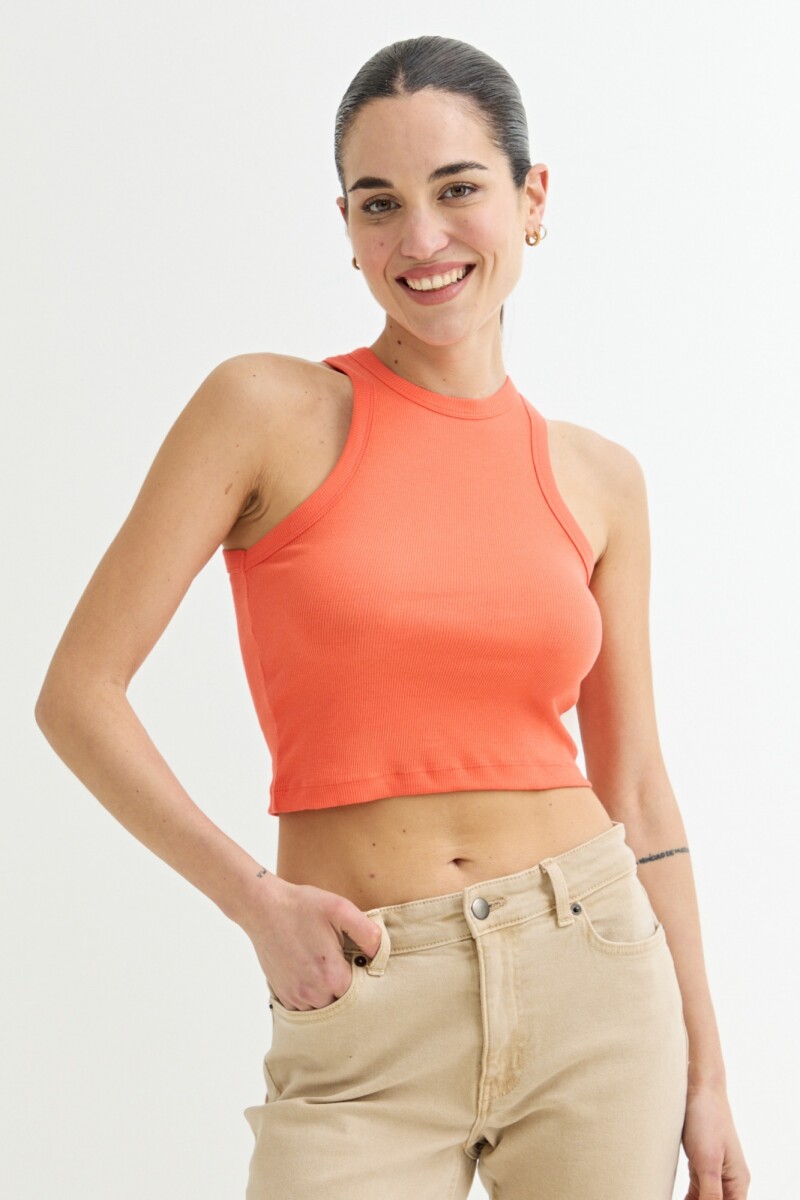 Musculosa cropped - Naranja 