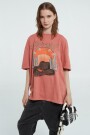 COWGIRL RELAXED TEE Coral