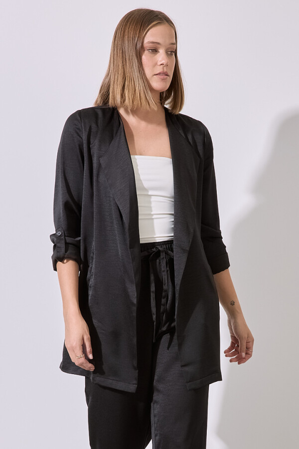 Chaqueta Saten NEGRO