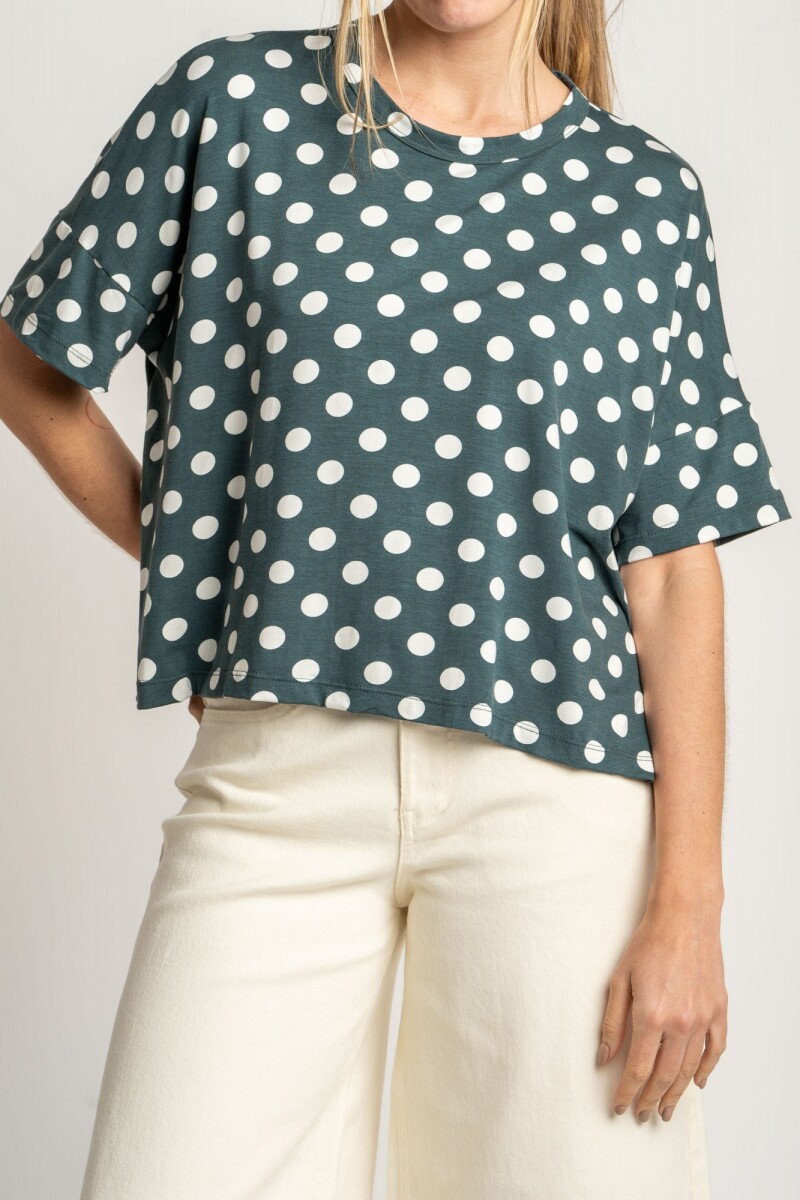 Remeron Lunares Verde