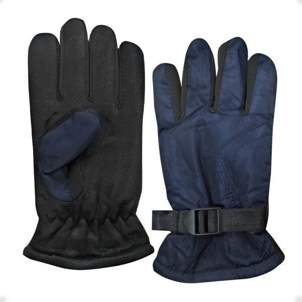 Guantes Para Frio Impermeables Antideslizantes Moto Bici Azul