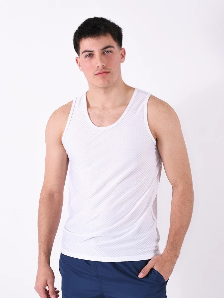 MUSCULOSA FITNESS BLANCO