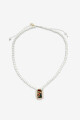 Collar de madera Blanco