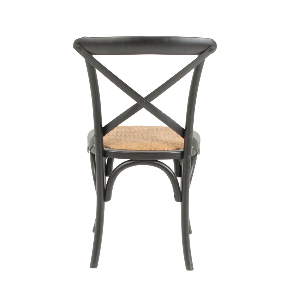 Silla Cruceta de Abedul macizo - Negra Silla Cruceta de Abedul macizo - Negra