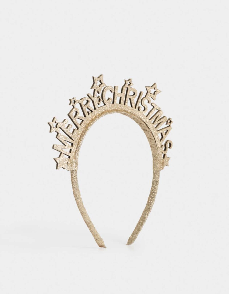 Vinchas Rígidas Navidad - Dorado 