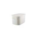 CAJA CESTO ORGANIZADOR 8 LITROS 26X18,2X16,3CM GRIS