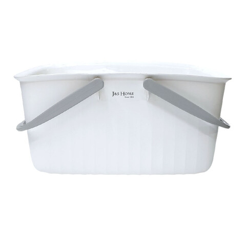 Canasto Organizador blanco c/asa 30x21x15cm Canasto Organizador Blanco C/asa 30x21x15cm