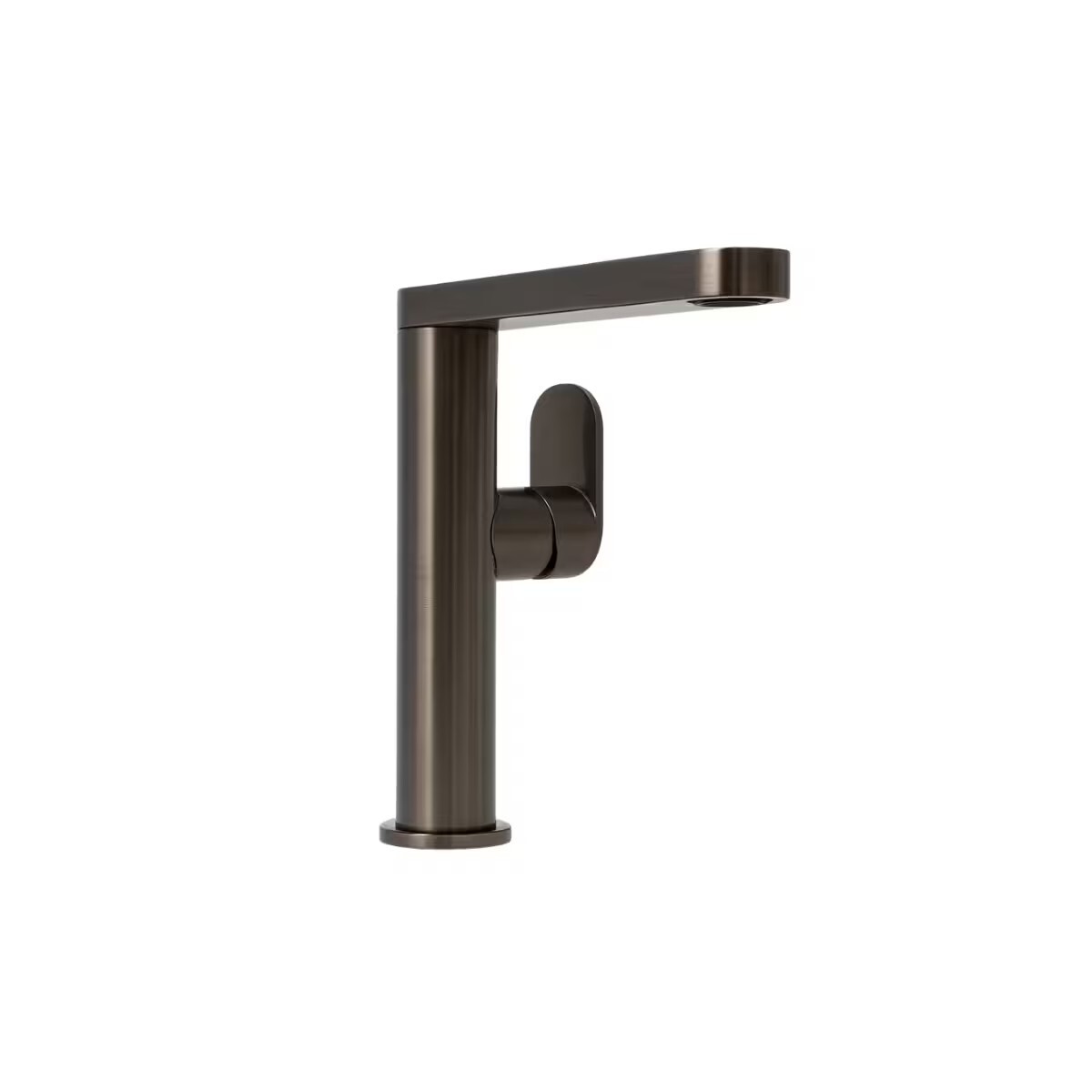 Grifería De Lavatorio Monocomando De Mesada Gc Pico Recto Grafito 