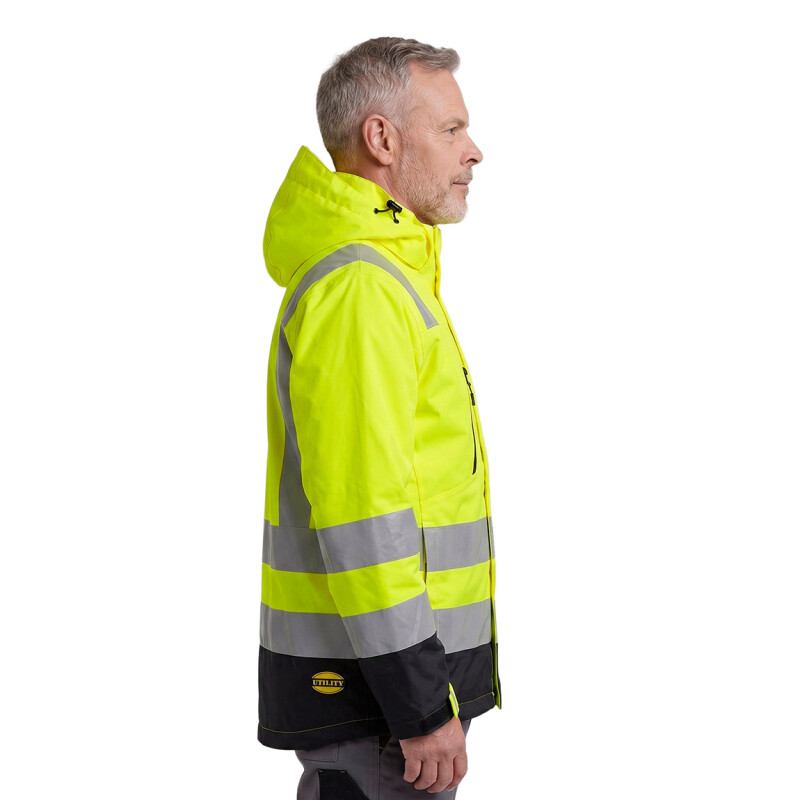 Diadora Gar M - Utility Hv&rain Hv Jacket Iso 20471 External Shell Amarillo Fluo
