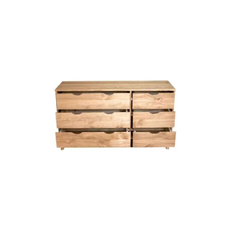 Comoda 6 Cajones Madera Linea Dublin