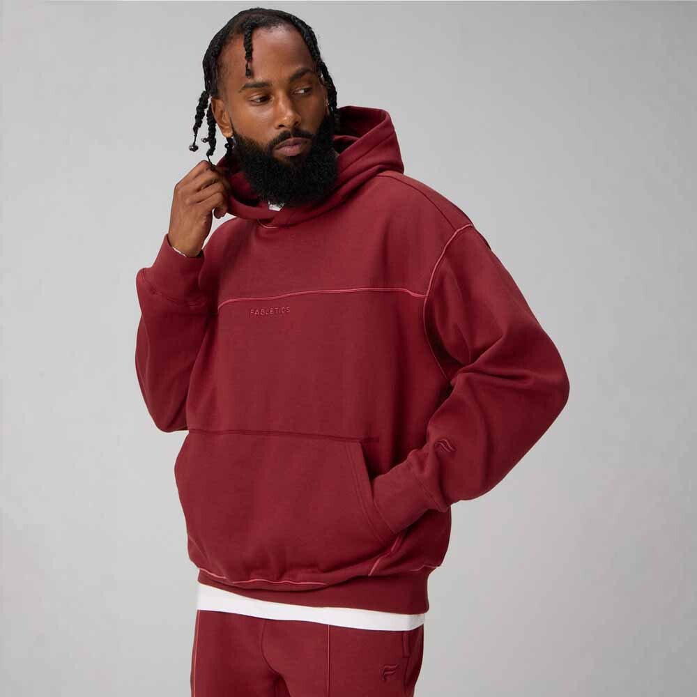 Polera The Go-To Oversized Hoodie Brand Dna Hombre Spice/sienna Dusk