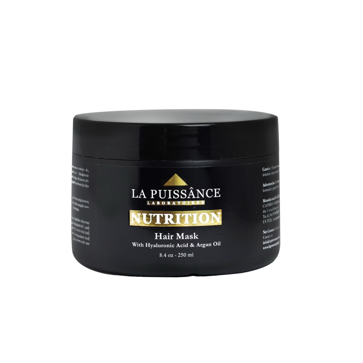 LA PUISSANCE MASCARA PARA TRATAMIENTO 250ML - Nutrition Ácido Hialurónico en Liposomas & Aceite de Argán 250ml 