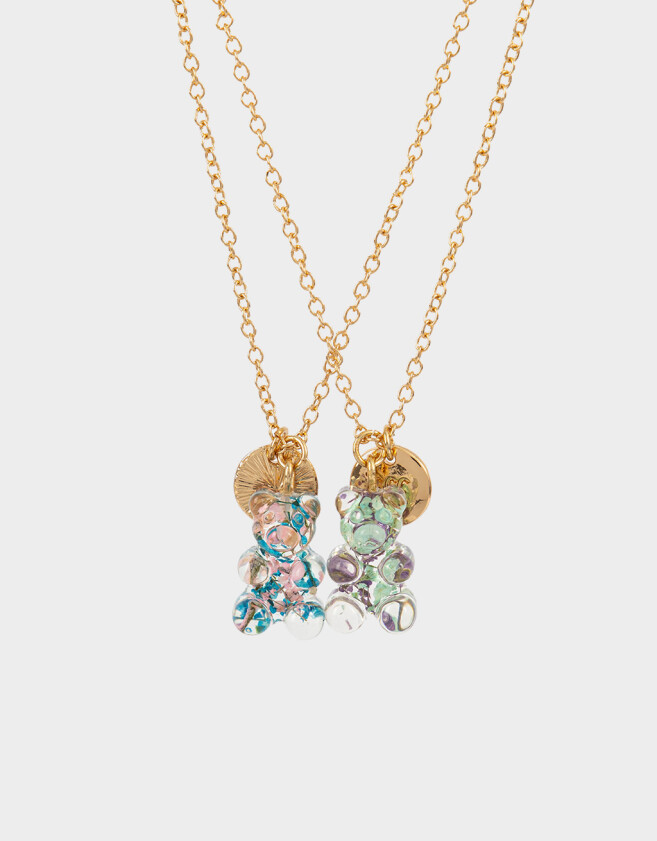 Collares para compartir Animalito Set De Collares Para Compartir Bff - Dorado