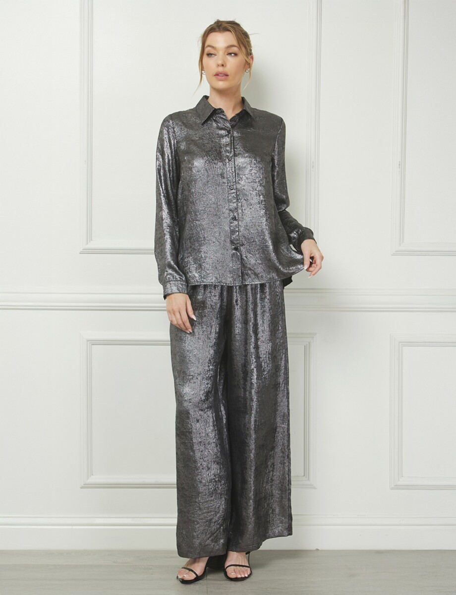 Pantalon Brillo - Plateado 