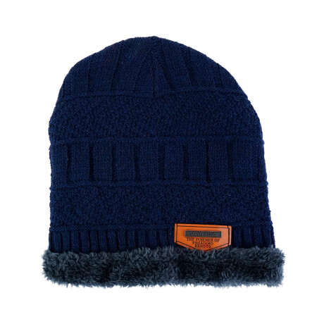 Gorro de lana forrado en piel Gorro de lana forrado en piel