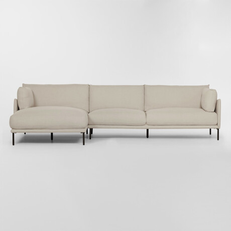 Sofá con chaise COSTA BEIGE - IZQUIERDO