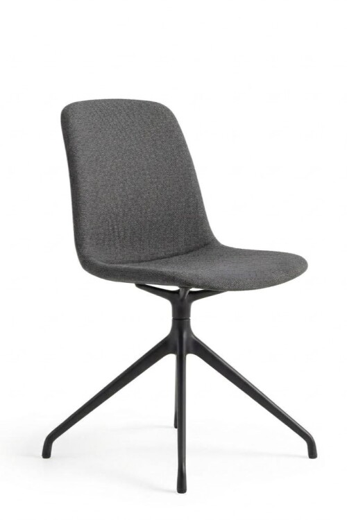Silla Dress-4 tapizada Gris oscuro
