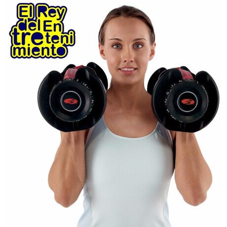 Set 2 Mancuernas Automáticas C/ 48kg Discos + Soporte Set 2 Mancuernas Automáticas C/ 48kg Discos + Soporte
