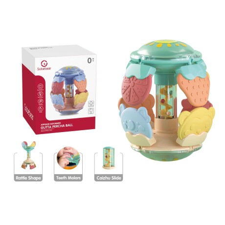 Sonajero Flexible con Mordillos de Silicona VERDE