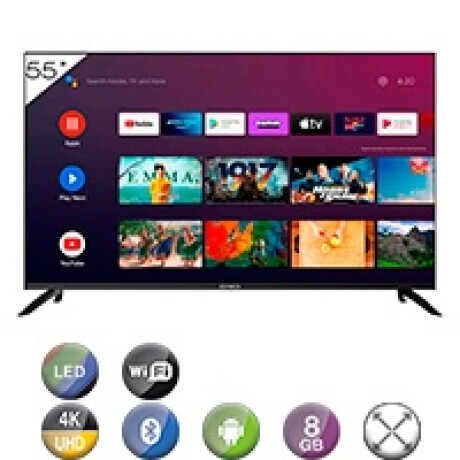 Smart Tv Aiwa 55'' Led 4k Hdr Google TV Comando De Voz Smart Tv Aiwa 55'' Led 4k Hdr Google TV Comando De Voz
