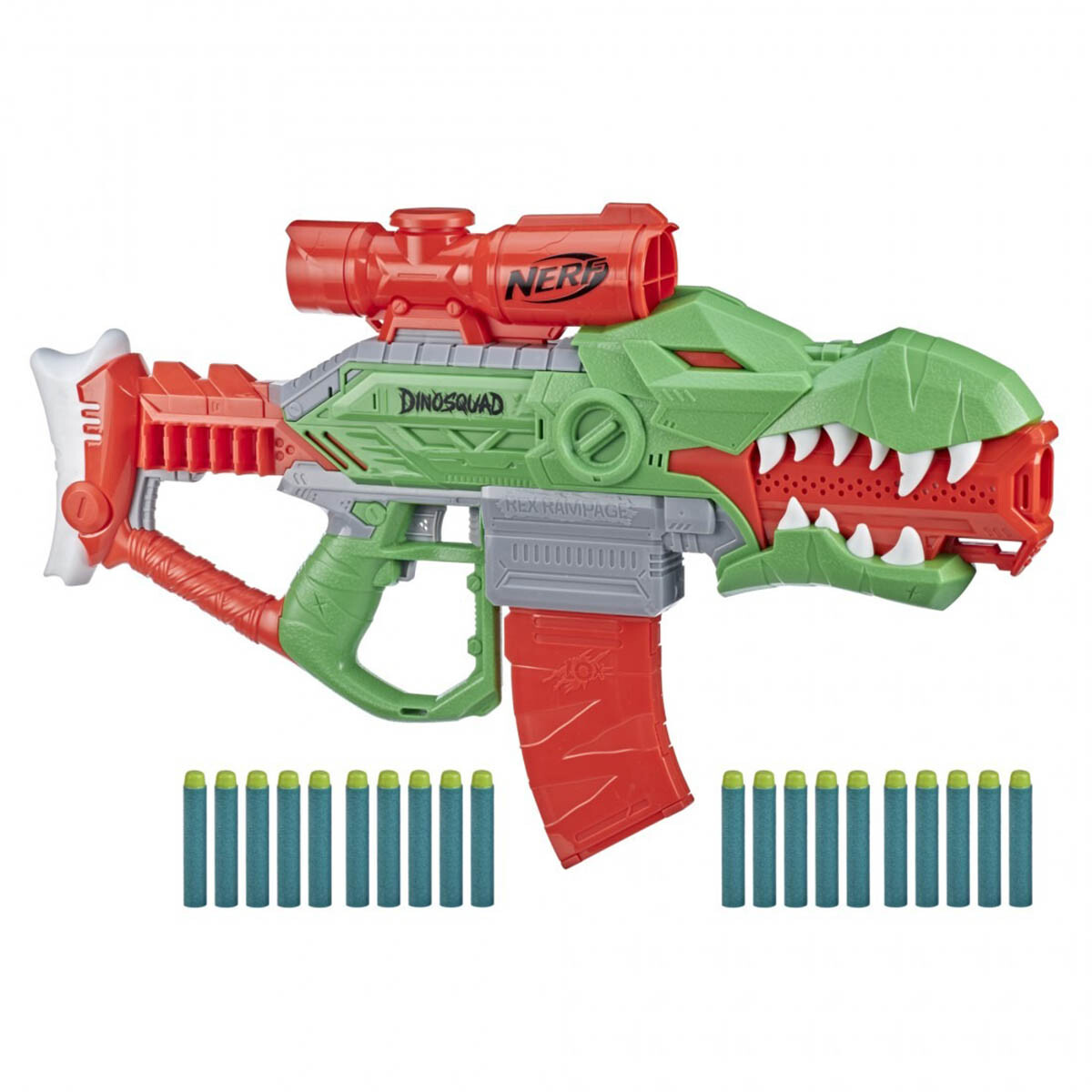 Lanzador Pistola Dardos Nerf Hasbro Dunosquad - 2 