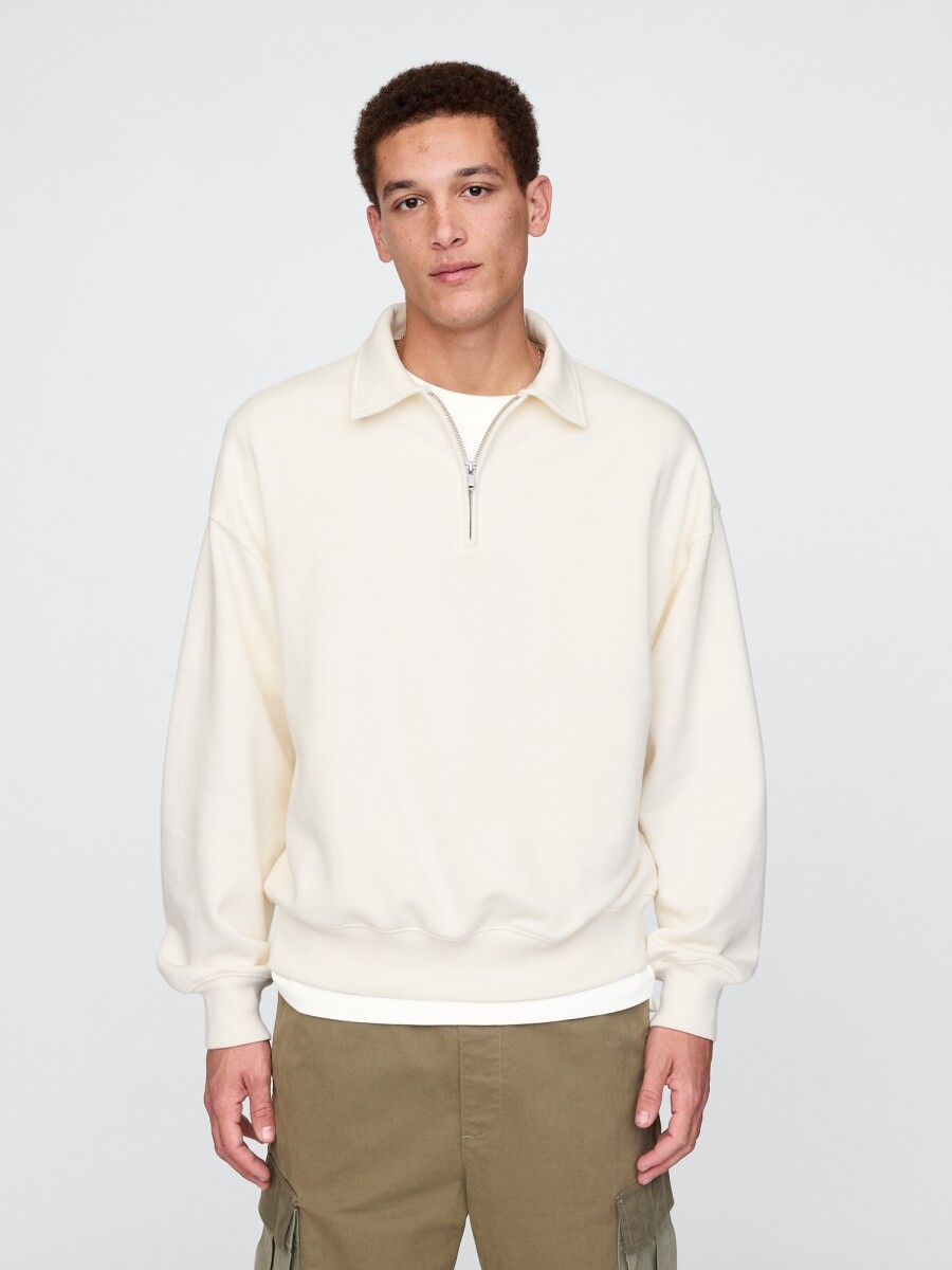 Buzo Polo Hombre - Ivory Frost 