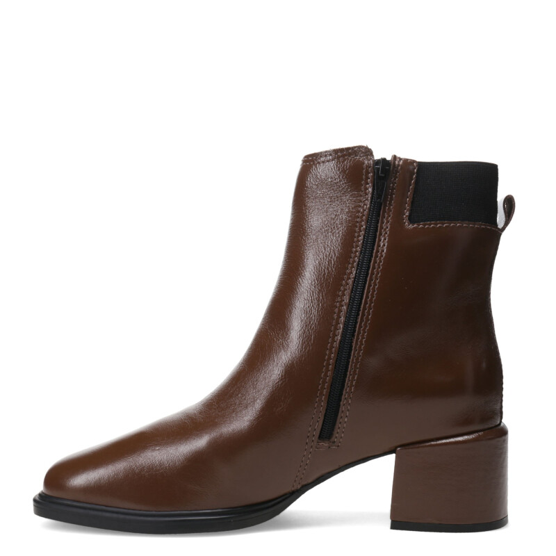 Botas de Mujer Bottero VIKET con taco de cuero Marrón Capuchino