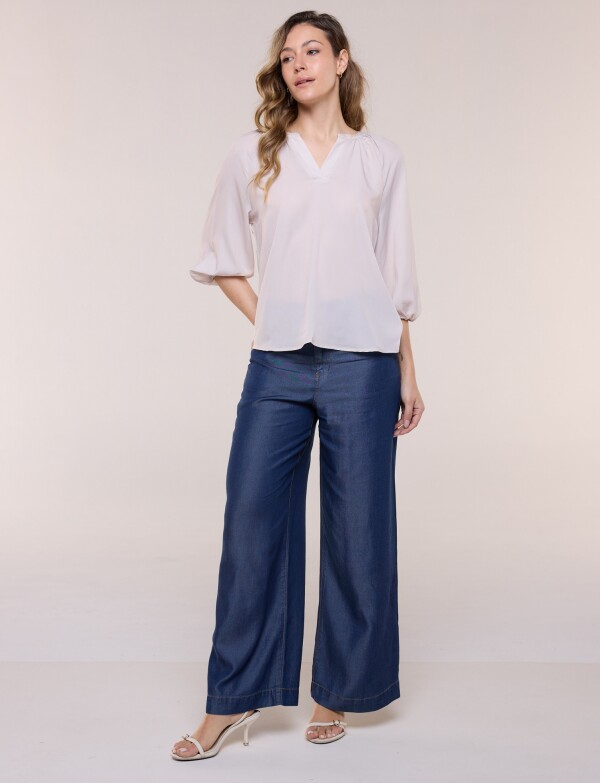 Blusa Flores BEIGE