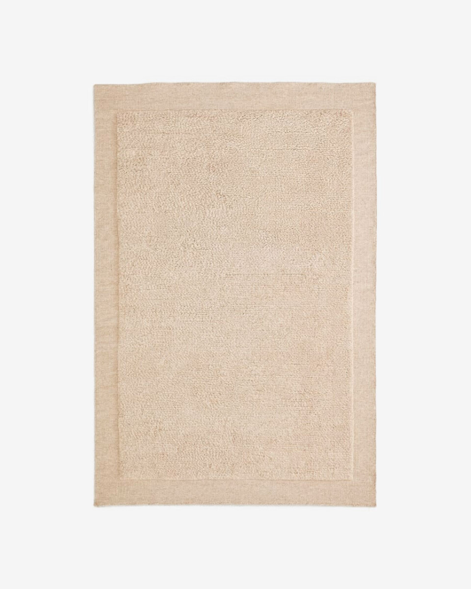 Alfombra Marely de lana - beige 160 x 230 cm 