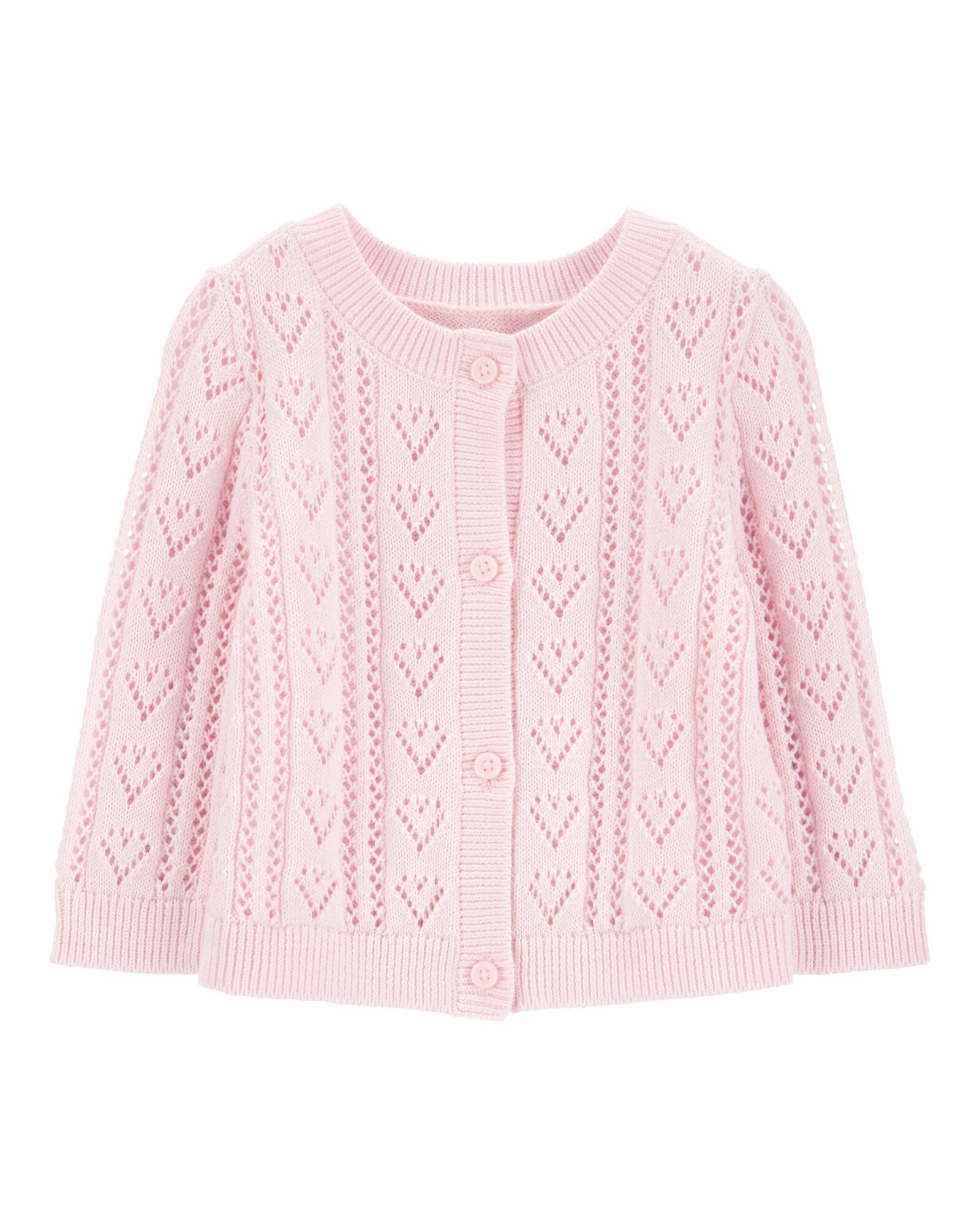 Saco de punto de algodón, diseño corazones Sin color
