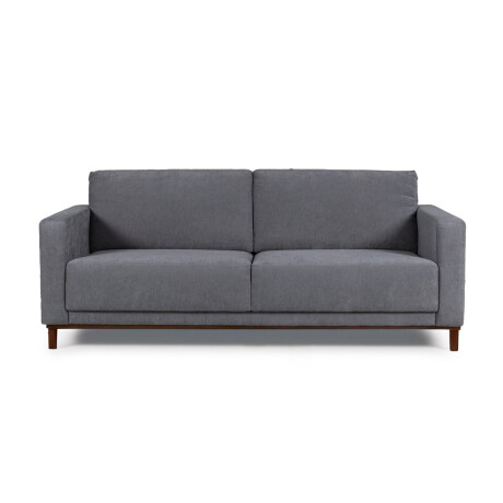 Sofá Barcelo- Tela Microfibra - 2,5 cuerpos Cora 06-153 (Grafito)